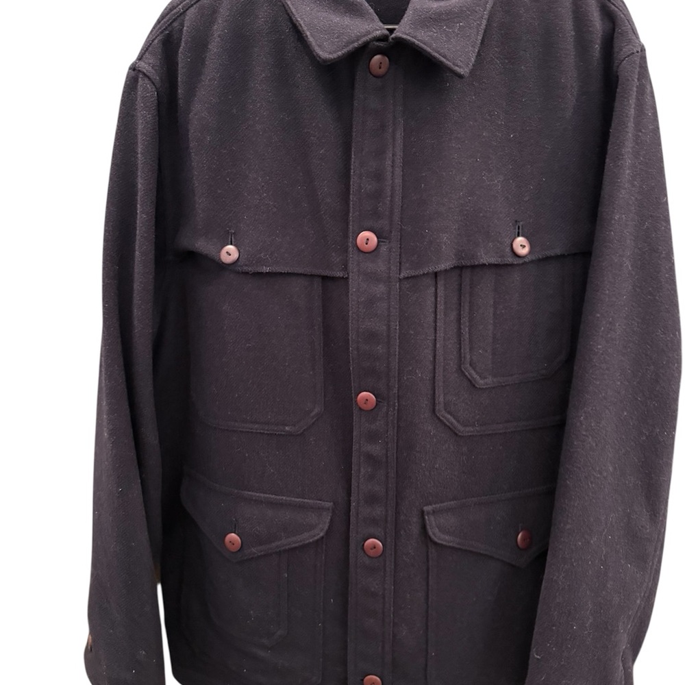 Ralph Lauren Polo Navy Wool dress coat. Sz Lg